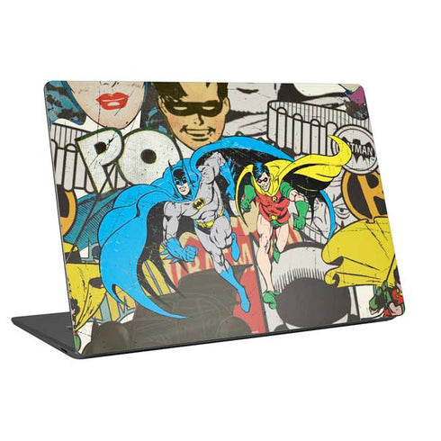 DC Comics Batman and Robin Vintage Action Pose Universal Laptop 12in (9.8 x 6.8in) Skin